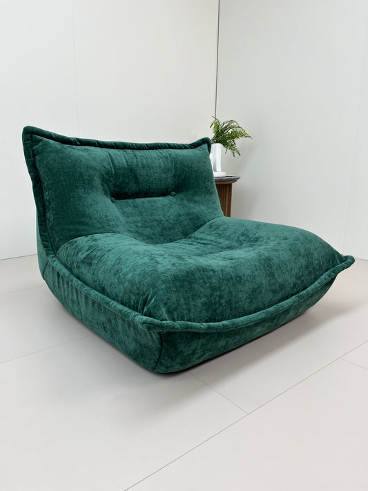 🥟 Emerald Dumpling Chair – Single Seater (Noble Green)
