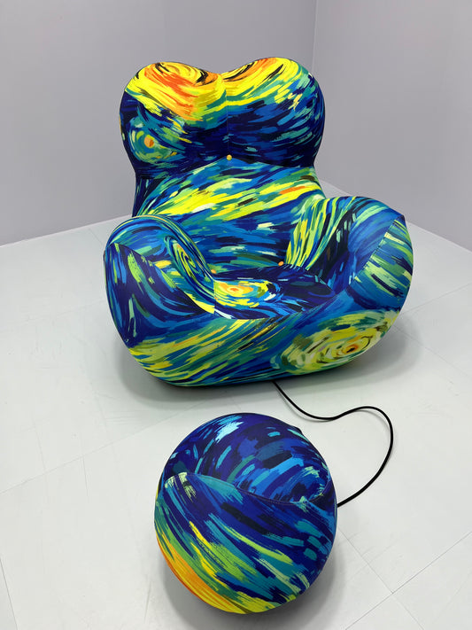 Mother's embrace Compressed Sofa - Mystic Starry Blue